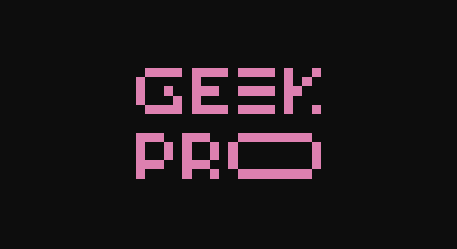 Corporate identity for "Geek Pro" animation branding graphic design logo motion graphics