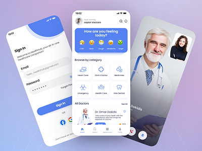 Doctor Consultation App by Rhasya Rizqi on Dribbble