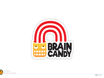 Logo - Brain Candy brain branding candy cute design fun graphic design illustration illustrative logo modern sign vector