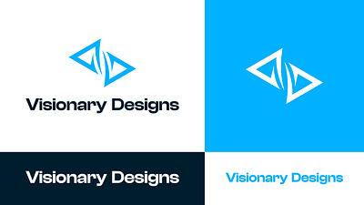 Logo Design | Visionary Designs 3d blue branding design elegant graphic design graphics logo logodesign logotipo minimal portfolio typography