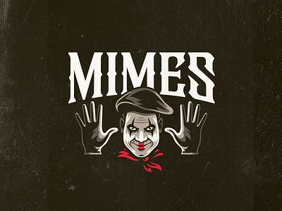 Mimes branding design graphic design illustration illustrator jersey logo mime tshirt vector