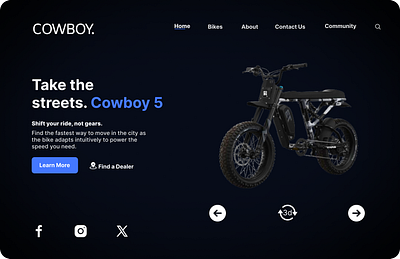 The First UI/UX Design in my Life... bike blue design figma uiux