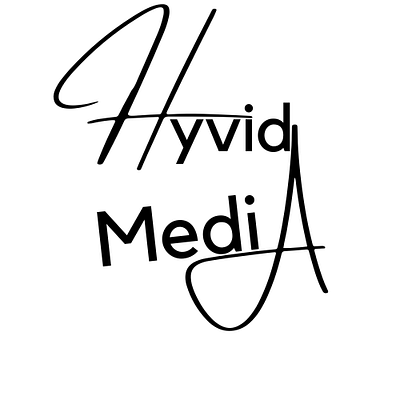 Hyvid Media LOGO black graphic design logo media white