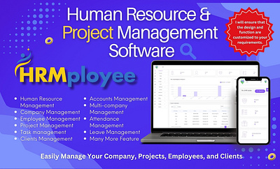 Human Resource & Project Management Software ai attendance software employee management software hr hr admin hr software hrm hrm software human resources project management technology trending software