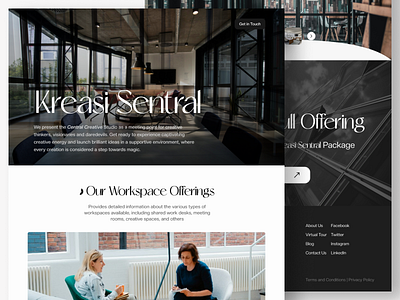Kreasi Sentral - WorkSpace Rent design designinspiration elevateyourworkspace graphicdesign kreasisentral ui ui ux uiinspirational uitrends web design webdesigner workspaceinnovation