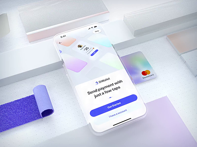 Diwallet - Manage & Transfer Money animation application banking blockchain app cryptocurrency digital payments financial financial apps financial services fintech fintech design ios app mobile money transfer app product design sendmoney transactions transfer ui ux web3