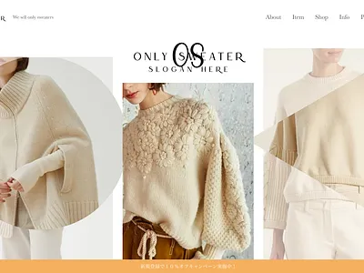 Clothing LP design fashion japanese landing page lp design web design