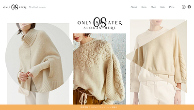 Clothing LP design fashion japanese landing page lp design web design