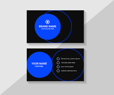 New Business card design for your company. internet