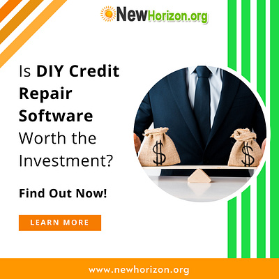 Is DIY Credit Repair Software a Good Investment? Find Out Now! 3d animation branding credit credit repair design finance graphic design illustration image infographics investment logo motion graphics newhorizon.org product design ui ux vector