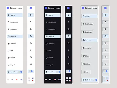 Sidebar UI Design app design menu minimul sidebar simple ui ui componant user friendly user interface ux website