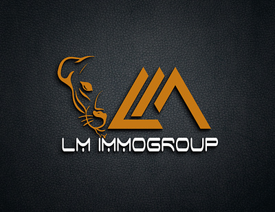 LM IMMOGROUP LOGO 3d branding graphic design logo