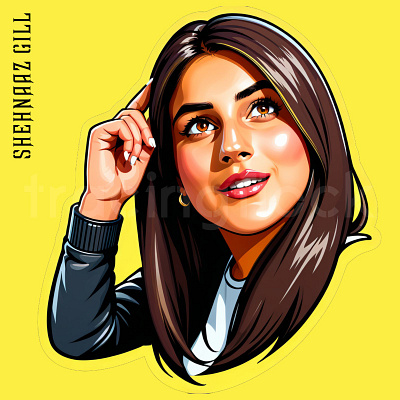 Shehnaaz Gill | Indian Actress | tracingflock actress ai art artificial intelligence big boss bollywood celebrities film industry graphic design indian model modelling music industry photoshop singer tracingflock vector