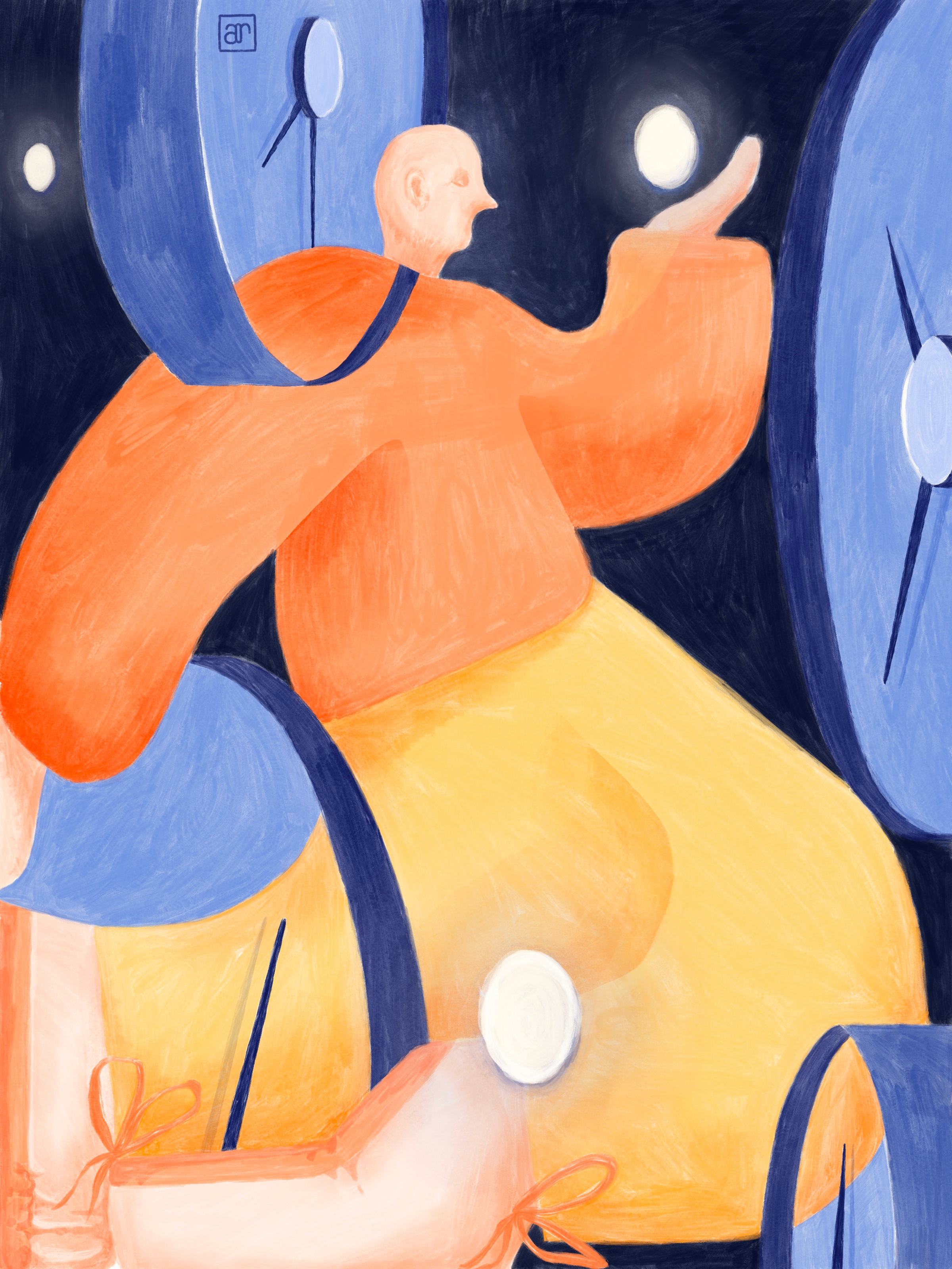 Creative breakthrough abstract clock creative block creativity illustration procreate surreal surrealism time management