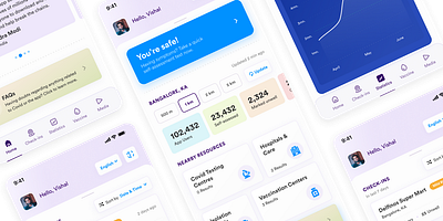 Covid Tracker App app design ios ui ux