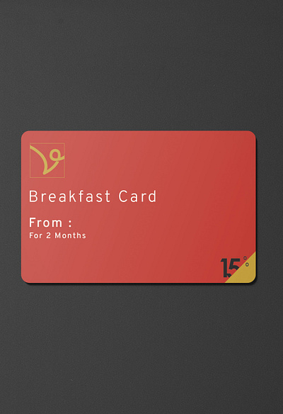 Breakfast Card Vanilla Pastry branding card graphic design logo