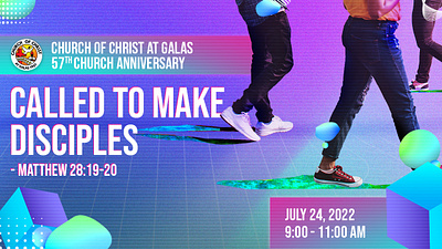 Called to Make Disciples banner bible christian church design disciples poster walking
