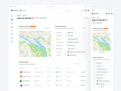Product Sale App - Order Detail Page booking interface management screen order app order management ordering product design ui ui design ux web design