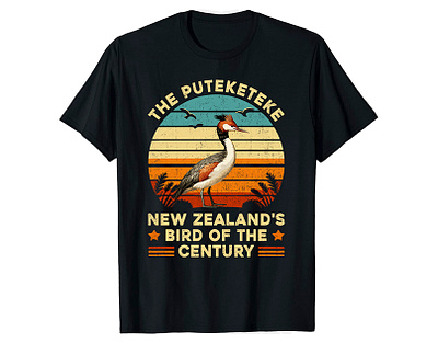 The Puteketeke New Zealand's Bird Of The T-Shirt adobe illustrator black t shirt dress fashionblogger fashionista fashionstyle graphic t shirt graphics design midjourney midjourney art outfit palm angels t shirt social media social media post streetstyle t shirts logo tshirt typography t shirt white t shirt