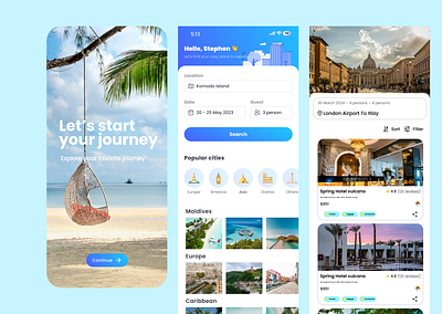 Travelling agency inspirations application design branding design figma graphic design illustration prototyping responsive design software design ui