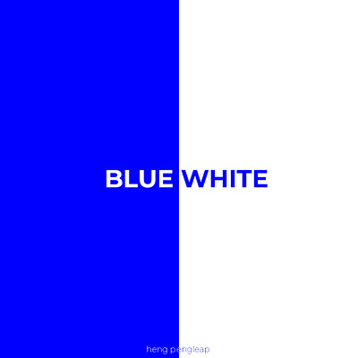 BLUE WHITE graphic design