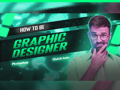 Glowing thumbnail for YouTube design graphic design photoshop thumbanil youtube