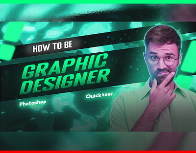 Glowing thumbnail for YouTube design graphic design photoshop thumbanil youtube