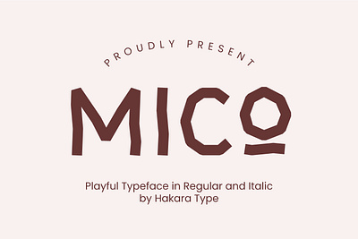 Mico - Playful Typeface branding combination concept design display family font fun graphic design handdrawn heading kid kids letter logo playful text type typeface word