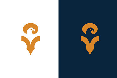 Eagle V Logo avatar bird branding eagle eagle v combine logo icon iconic initial v letter v logo mark logoground