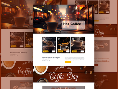 Best Coffee Website Landing Page UI Design adobe xd animation coffee coffee brand identity coffee cafe coffee design coffee shop figma graphic design landing page mockup ui design uiux design user experience user interface user interface ui design ux design wibsite design wibsite design figma