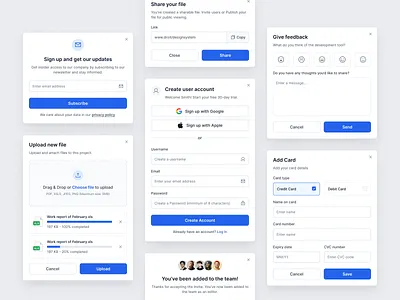 Modals by Droit UI design system droit ui figma form modal modals pop up product design ui ui design ui design system ui kit uiux user interface ux ux design