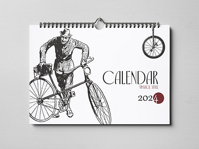 Calendar design (Vintage style) brand branding business calendar corel design graphic design illustration vector vintage