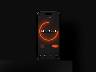 A Countdown Timer design for my Daily UI Design Challenge # 014 app design app uio clock ui dailyui figma inspiration stopwatch tiemr ui uiux user interface ux