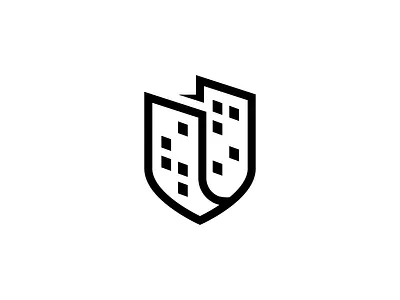 Twin Skyscrapper Logo brand branding building city illustration logo logos skyscrapper