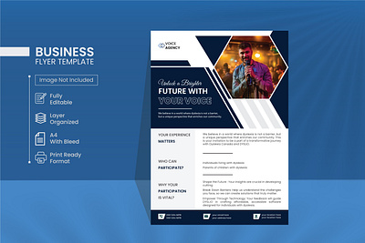 Creative Business Flyer Design. ads agency business corporate creative design flyer flyer design marketing modern printing template voice