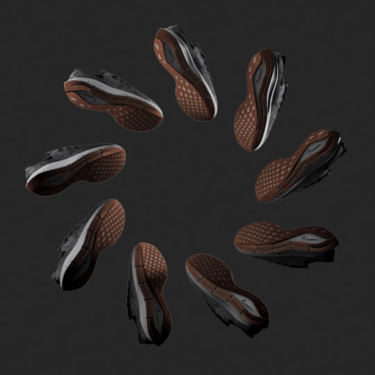 Spinning Shoes 3d animation branding graphic design
