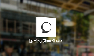 beauty salon - Lumina Glam Studio 3d branding logo