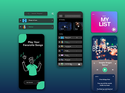 MY_MUSIC -Play Your Favorite Music app app ui music app music ui songs ui design