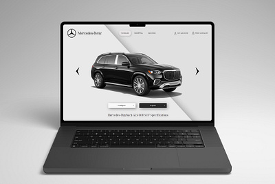 Mercedes GLS 600 webdesign 3d 600 anima branding design figma gls graphic design illustration logo maybach mercedes mockup redesign spline typography ui ux vector webdesign