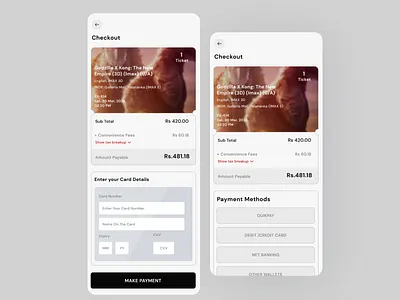 Prompt: Credit Card Checkout animation design illustration logo typography ui ux vector