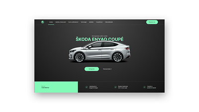 Škoda Auto - Enyaq ui ux webflow website