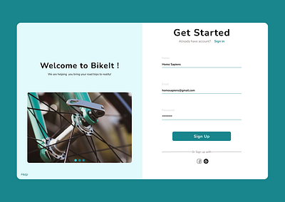 Homepage bike challenge figma homebage ui