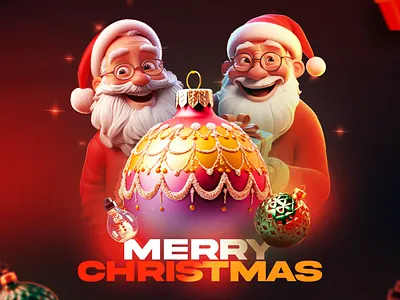 Merry Christmas ads & Poster Design branding christmas christmas ads illustration merry christmas poster design social social media post typography