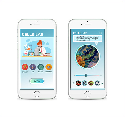 UI Design for study microscope mobile app