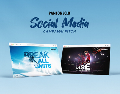 Social Media Campaign Pitch | Pantoneclo brand identity branding creative design social media banner social media post sports kits ui
