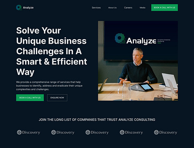 Home page redesign for Analyze (Concept) design figma freelancer saas technology ui ux webdesign