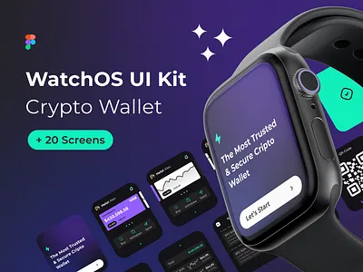 Crypto Wallet - iOS/android watch bitcoin blockchain crypto product design ui ux