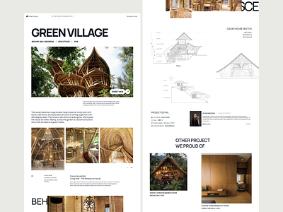 Keko - Detail Project Case Study architecture architecture agency case study clean design design detail page dribbble freelance freelancer landing page modern popular project case study property real estate resident town house uiux villa website