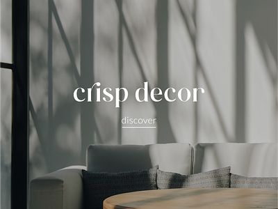 Crisp Decor decor design furniture graphic design interior logo logo design logocore logodesign logomark logos logotype minimal minimalist vector