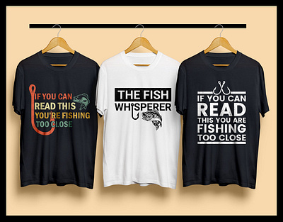 Fishing t-shirt design || T-shirt design branding clothing design fathers day fathers day t shirt fisher man fishing fishing rod fishing t shirt free mockup graphic design hunter hunter man hunting design illustration logo print t shirt design the fish whisperer ui